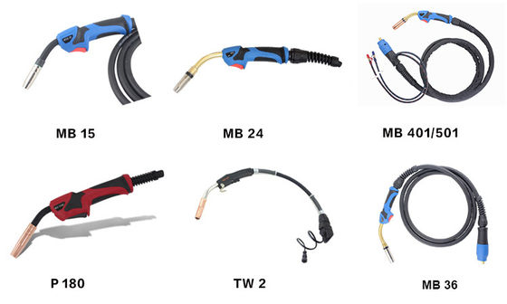 24KD Co2-Mig met gaskoeling Mag Welding Torch 3m 4m 5m met Euro Schakelaar